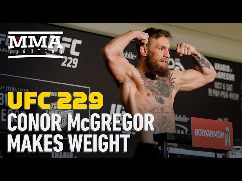 UFC 229 Weigh-Ins: Conor McGregor Makes Weight - MMA Fighting