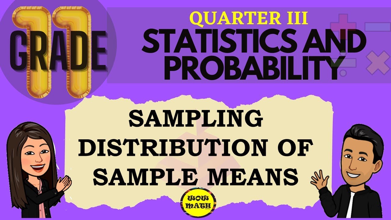 SAMPLING DISTRIBUTIONS OF SAMPLE MEANS || GRADE 11 STATISTICS AND PROBABILITY Q3