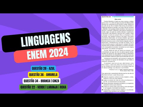 Resolução questão 28 (PROVA AZUL) | Linguagens ENEM 2024