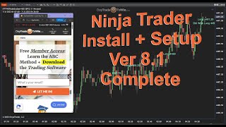 NInja Trader Ver 8.1 New install Setup Data Feed⚡