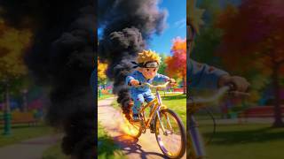 😱 Por que a bicicleta pegou fogo no parque?! 🔥