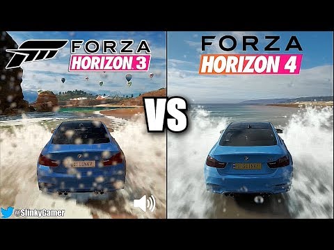 Forza Horizon 4 vs Forza Horizon 3 - Graphics and Sound Comparison Gameplay