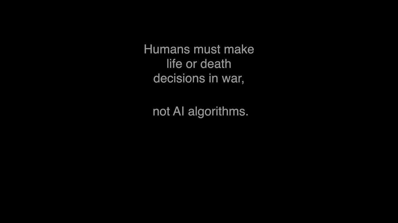 AI shouldn't determine who lives or dies