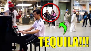 When I play TEQUILA (SALIBA!) in public before Arsenal Match | Cole Lam