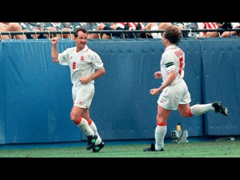 1994 WM Schweiz vs USA | Georges Bregy, der Freistosskönig | Originalkommentar Beni Thurnheer