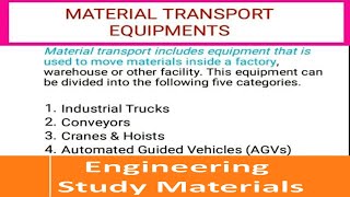 Material Handling Equipment | Material Handling System | PPT | ENGINEE