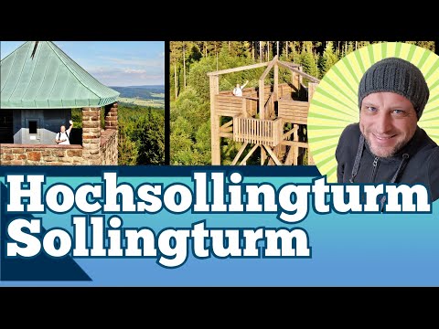 Sollingturm und Hochsollingturm von oben - Naturpark Solling-Vogler - Vogelperspektive - Wandern