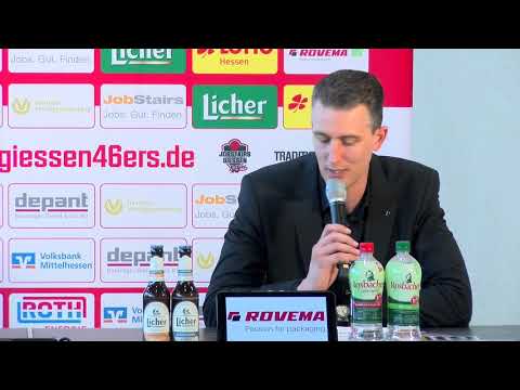 46ers-TV: Pressekonferenz JobStairs GIESSEN 46ers vs. Basketball Löwen Braunschweig