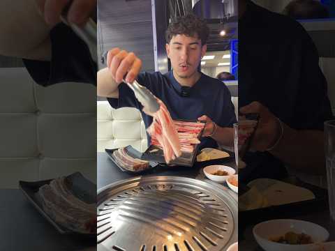 Trying Korean BBQ for the 1st Time! 🤯🔥 #koreanbbq