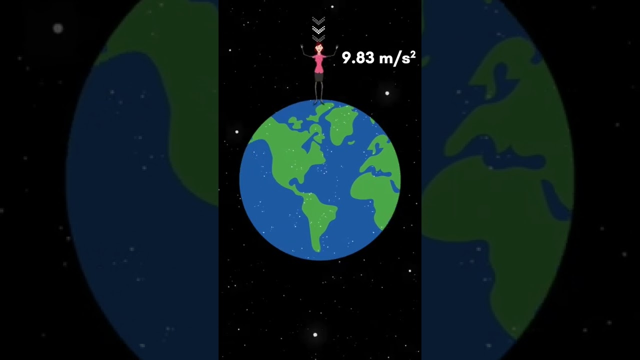 Earth's gravity Pole vs Equator 😲 #shorts