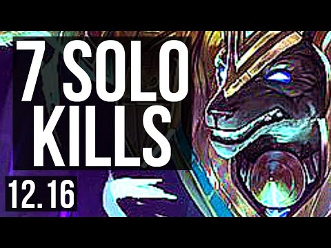 NASUS vs CAMILLE (TOP) | 7 solo kills, 300+ games | EUW Master | 12.16