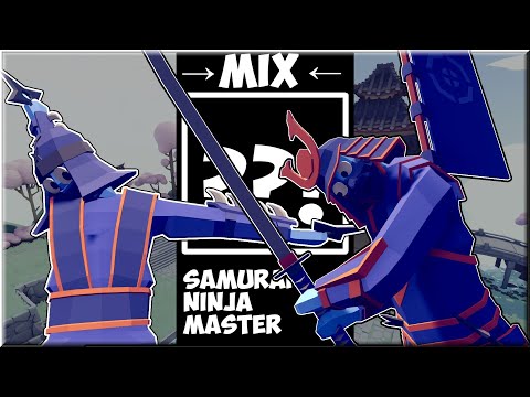 Shogun + Sensei!? Samurai Ninja Master vs Every Unit + Bonus - TABS MODS Unit Possession Update