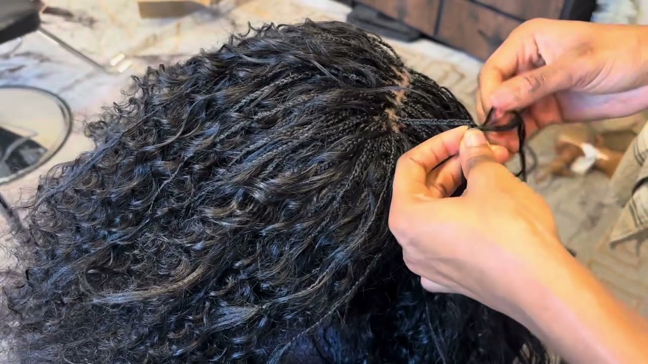 Micro braids and sew ins with hair human BEST TECHNIQUE