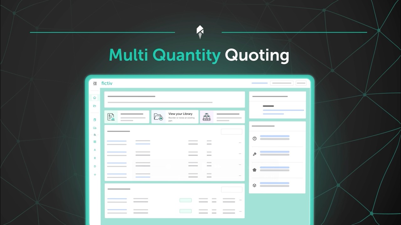 Multi-Quantity Quoting | Fictiv Features