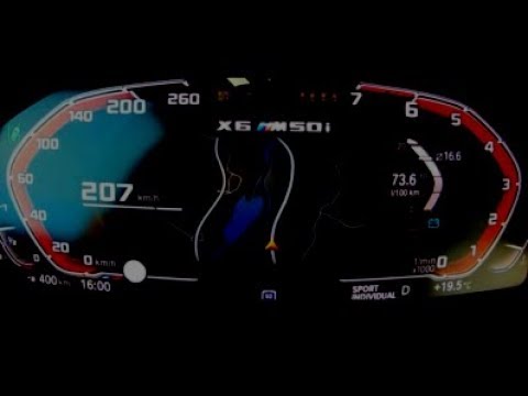 2020 BMW X6 M50i G06 530 HP Acceleration 0-200 km/h