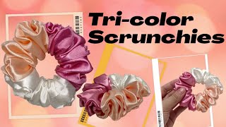 Make and Sell | Tripple color Scrunchies Tutorial at home