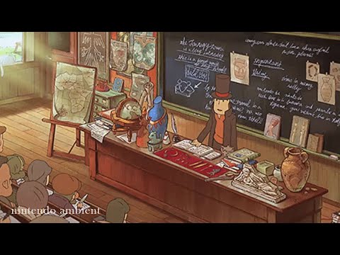 Professor Layton | Relaxing chill music video game ambience [study, work and sleep]