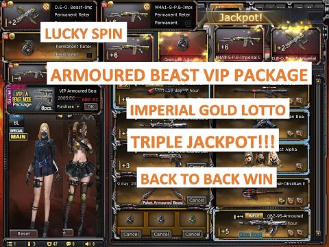 Buying ARMOURED BEAST MODE VIP PACKAGE & IMPERIAL GOLD LOTTO in CrossFire Philippines October 2020