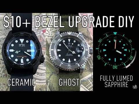 Upgrading Your Rolex, Tudor, Seiko & Squale Dive Watch Bezel For $10+