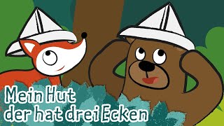 Mein Hut, der hat drei Ecken | Kinderlieder - die kleine Eule &amp; ihre Freunde