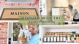 A Cozy Day in the Life at Home | Simple Projects, Spring Porch Refresh & Peaceful Living