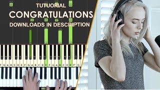 Congratulations - Madilyn Bailey piano tutorial/cover by Kendra Dantes