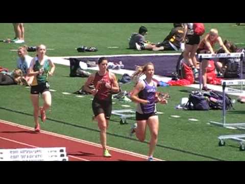 Lexi Rampetsreiter in 4x800m relay in Sectionals at SW Baptist University