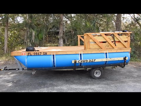 My Cheap Homemade Pontoon Boat Build #2