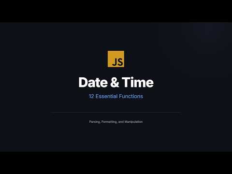 06 Javascript Date Functions