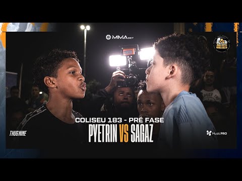 (DUELO MIRIM 👶🔥) PYETRIN X SAGAZ - PRÉ FASE - BATALHA DO COLISEU - EDIÇÃO 183
