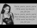 Ariana Grande ~ Best Mistake ft. Big Sean ~ Lyrics