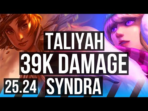 TALIYAH vs SYNDRA (MID) | Good KDA: 9/1/13, 39K damage | KR Challenger | 25.24