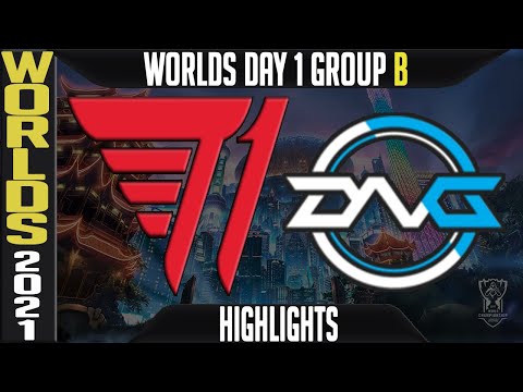 T1 vs DFM Highlights | Worlds 2021 Day 1 Group B | T1 vs Detonation FocusMe