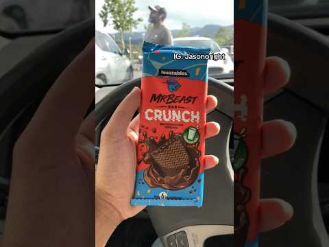 รีวิวช็อกโกแลต Mr. Beast รส Crunch 🇺🇸 #jasoninusa #อเมริกา #shorts