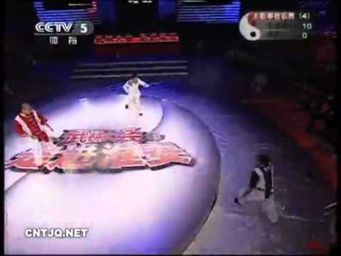 a fight between 2 tai chi fighters