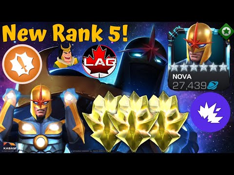 New Maxed Out 6-Star!! Rank 5 Nova! OP Defender Next Battlegrounds Season!- Marvel Contest Champions