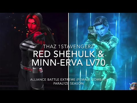 [ABX] Red she hulk CTPR & Minn-Erva CTPE - Female Combat 4m.+ (Paralyze Season)