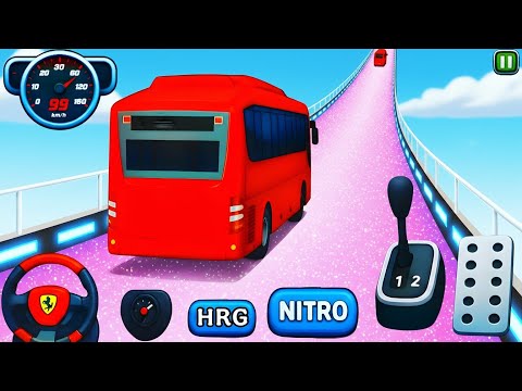🚍🔥 Extreme Bus Mega Ramp Impossible Racing - Dangerous Sky Stunts Tracks - Android Gameplay