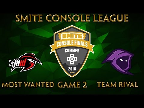 SMITE Console Summer Finals - Most Wanted vs. Team Rival (Game 2)
