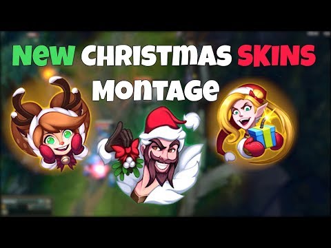 New Christmas Skins Montage - Santa Draven, Ambitious Elf Jinx, Snow Fawn Poppy - League of Legends