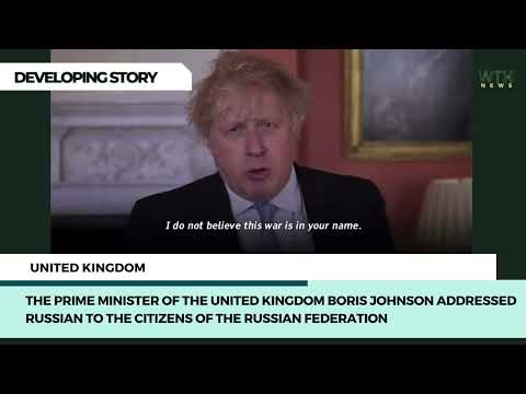 Boris Johnson warned that Vladimir Putin’s invasion of Ukraine is “a tragedy for Russia”
