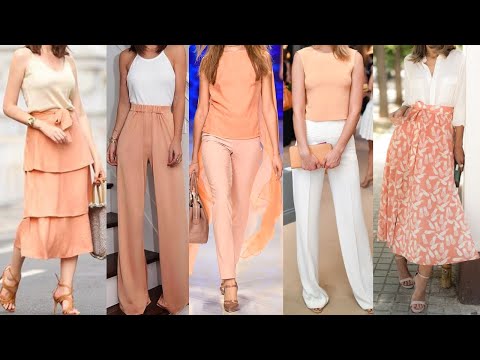 PEACH PUZZ O MELOCOTON EL COLOR ESTRELLA DEL 2024 COMBINACIONES DE ROPA EN ESTE TONO