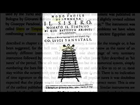 Borea and Aria di Mantova (G.B. Ariosti) 1686 Sistro (Timpano) and five-course guitar