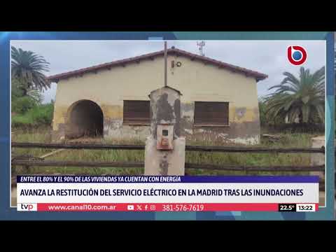 Avanza la restitucion del servicio electrico en Lamadrid