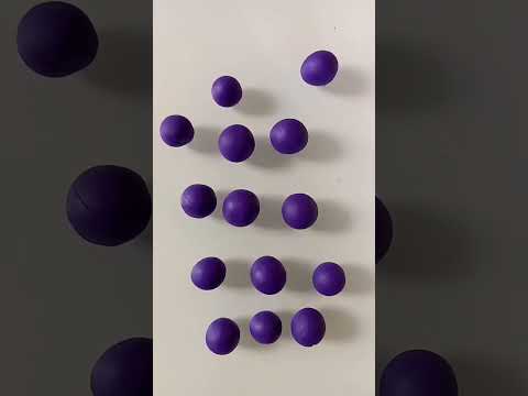 Clay Grapes Easy 🍇! How to Make a Polymer Clay Craft Grapes Diy. Clay Fruit Tutorial  Easy .Clay Art