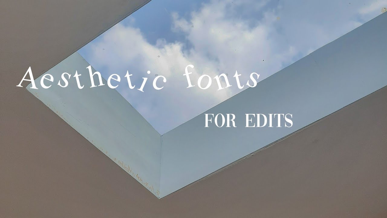 25 cute 🐰 aesthetic fonts for editing  (free download links) ☁️ | Jan