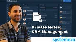 How to Leave Private Notes in Systeme.io CRM (Pipelines, Contacts & Client Management Tutorial)