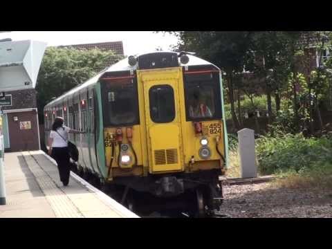 Southern Railway Class 455824 Departs Epsom Downs For London Victoria With A Wave From The Driver