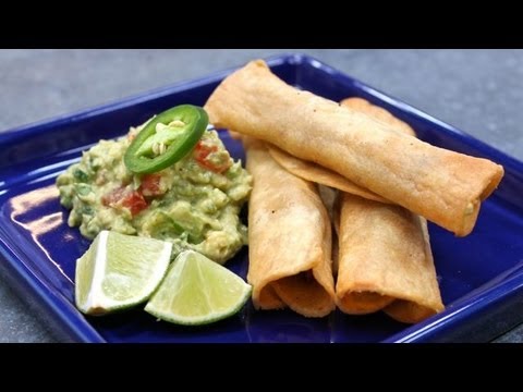 Flautas (or Taquitos) and Guacamole with Hilah Cooking!