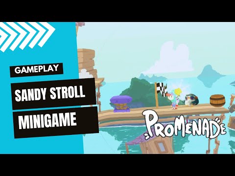 HOW TO WIN PROMENADE SANDY STROLL MINIGAME RUN SWITCH GAMEPLAY NO COMMENTARY GUIDE BY GIMSAJO